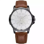 ROHS Leather Strap Watches 20mm 3atm Water Resistant Quartz